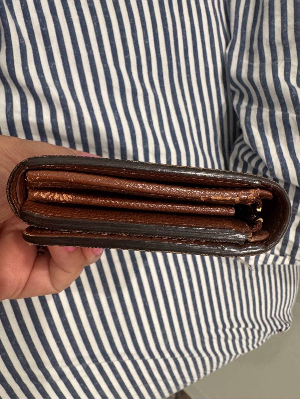 Louis Vuitton Monogram Continental Wallet in Brown and Tan - Picture 10 of 11